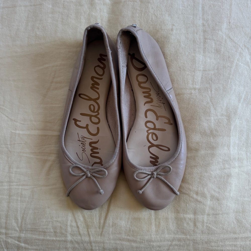 Sam Edelman Women's Beige Ballet Flats